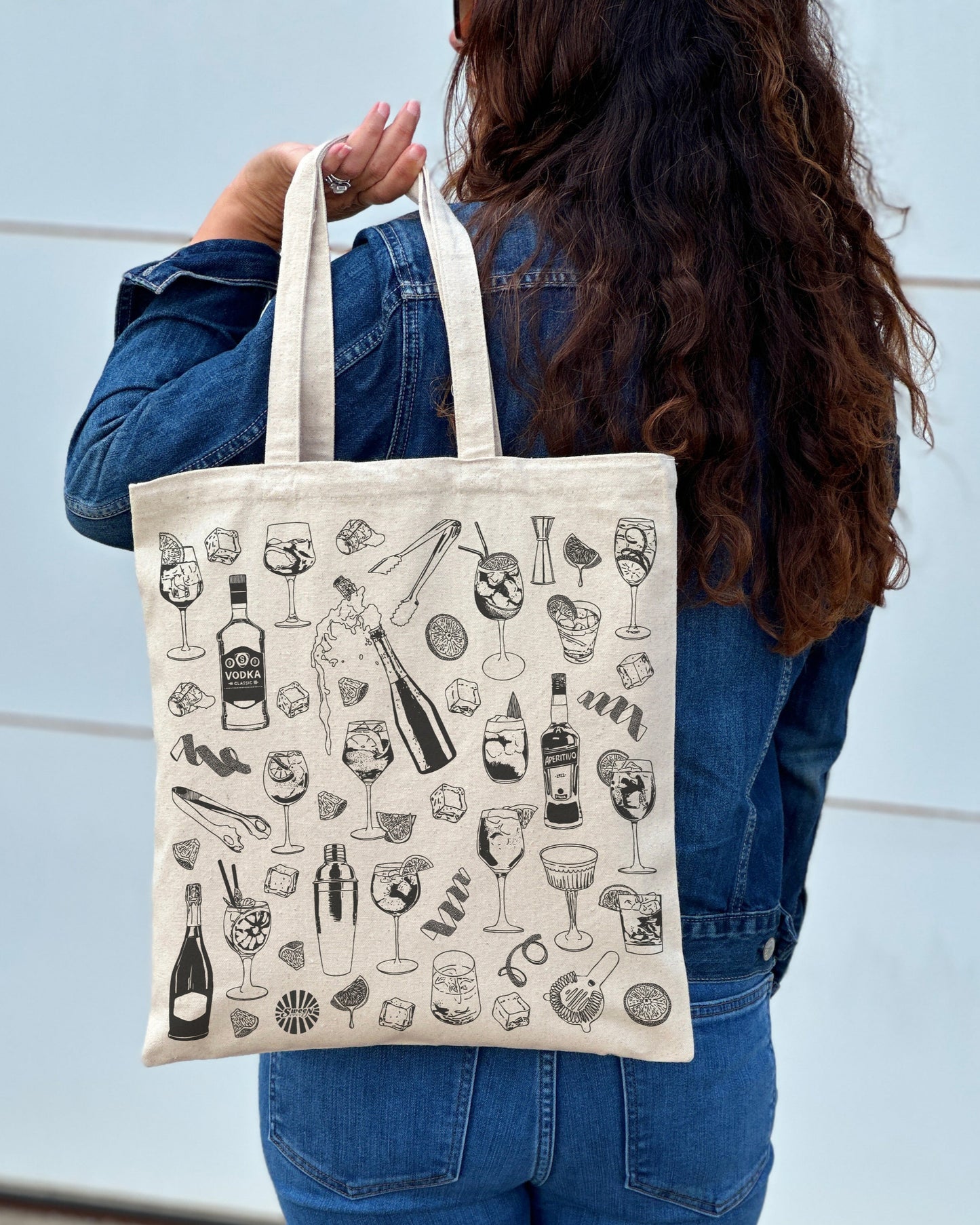 Aperitivo Spritz Italian Cocktail Cotton Canvas Tote Bag