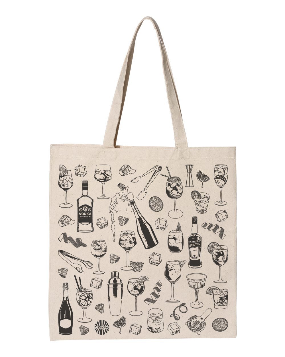 Aperitivo Spritz Italian Cocktail Cotton Canvas Tote Bag
