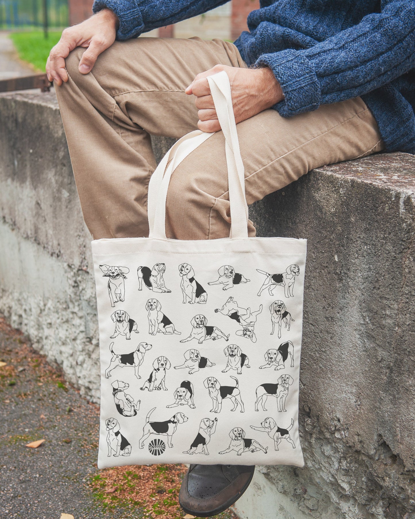Beagle Cotton Canvas Tote Bag