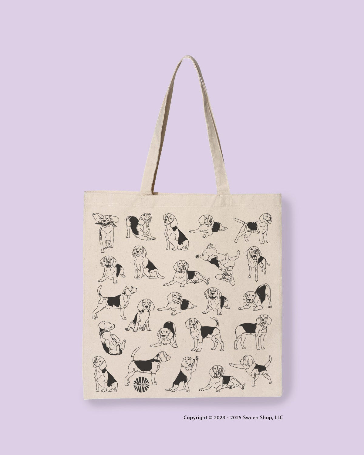 Beagle Cotton Canvas Tote Bag