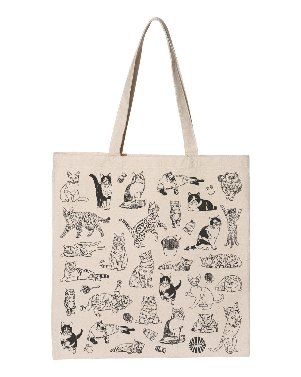 Cat Cotton Canvas Tote Bag
