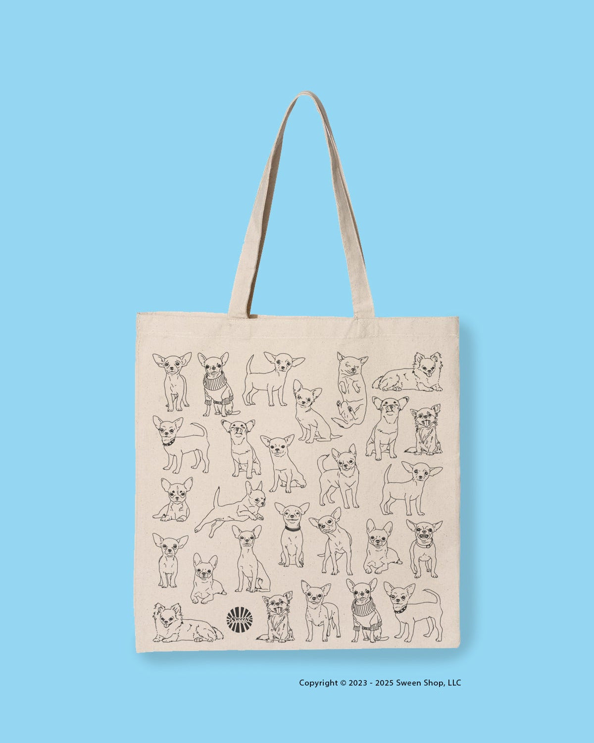 Chihuahua Cotton Canvas Tote Bag