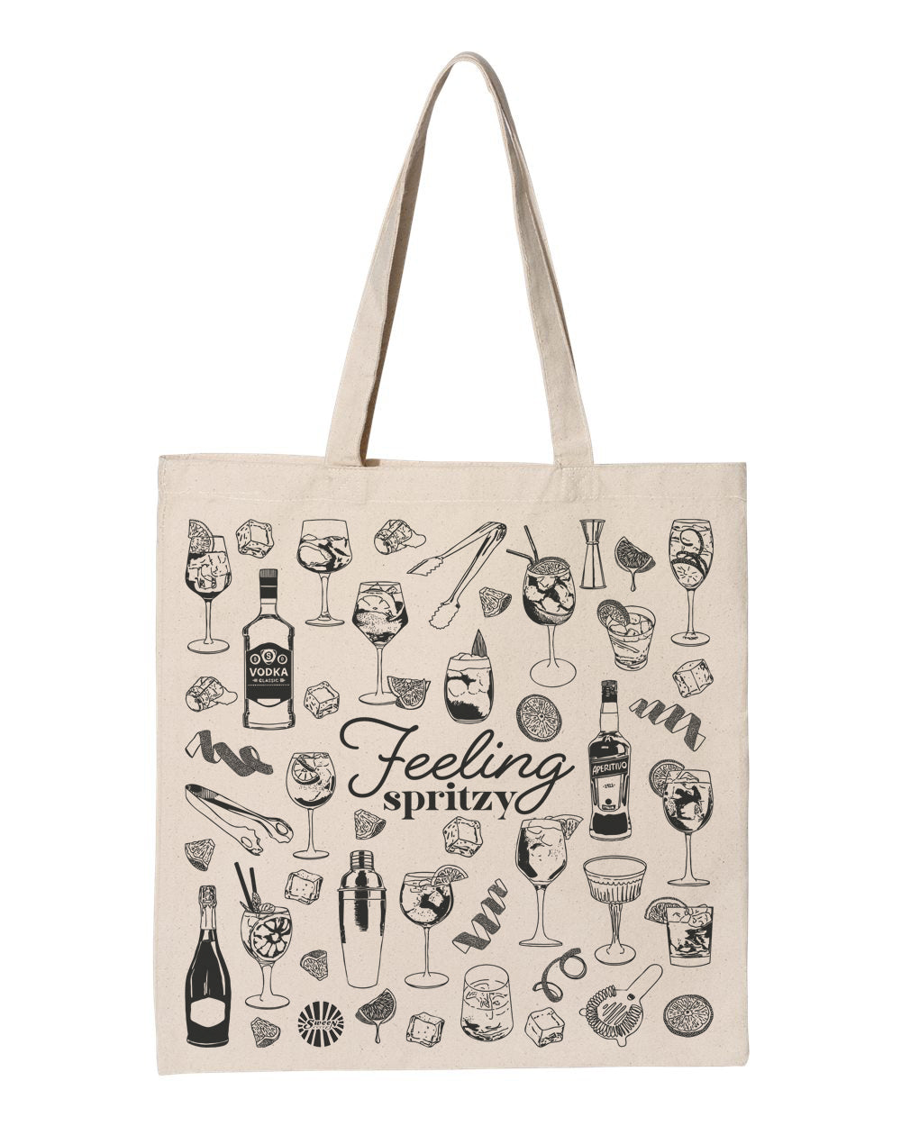 Feeling Spritzy Cotton Canvas Tote Bag