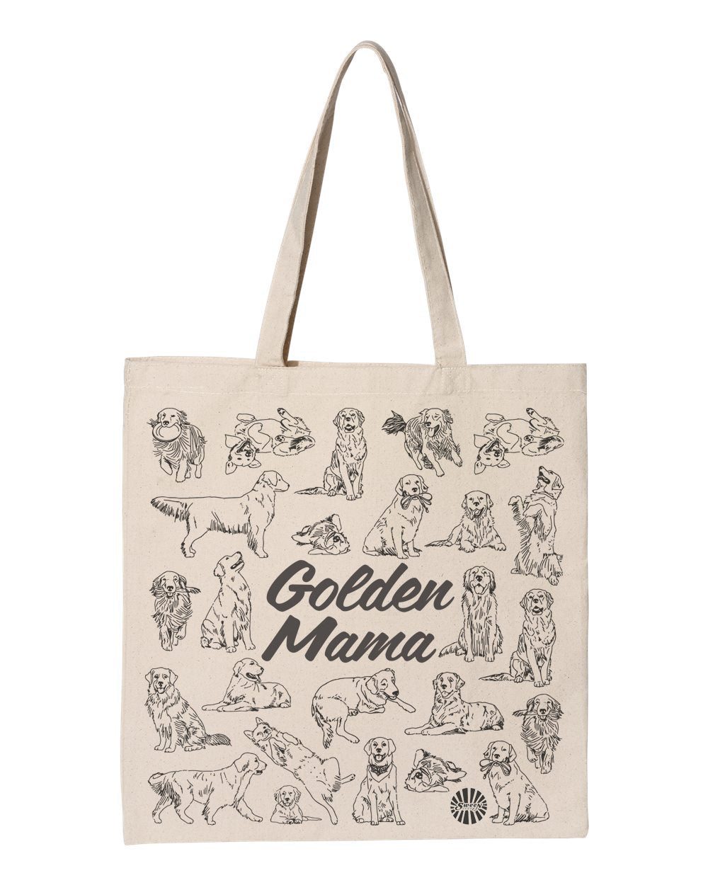 Golden Mama Cotton Canvas Tote Bag