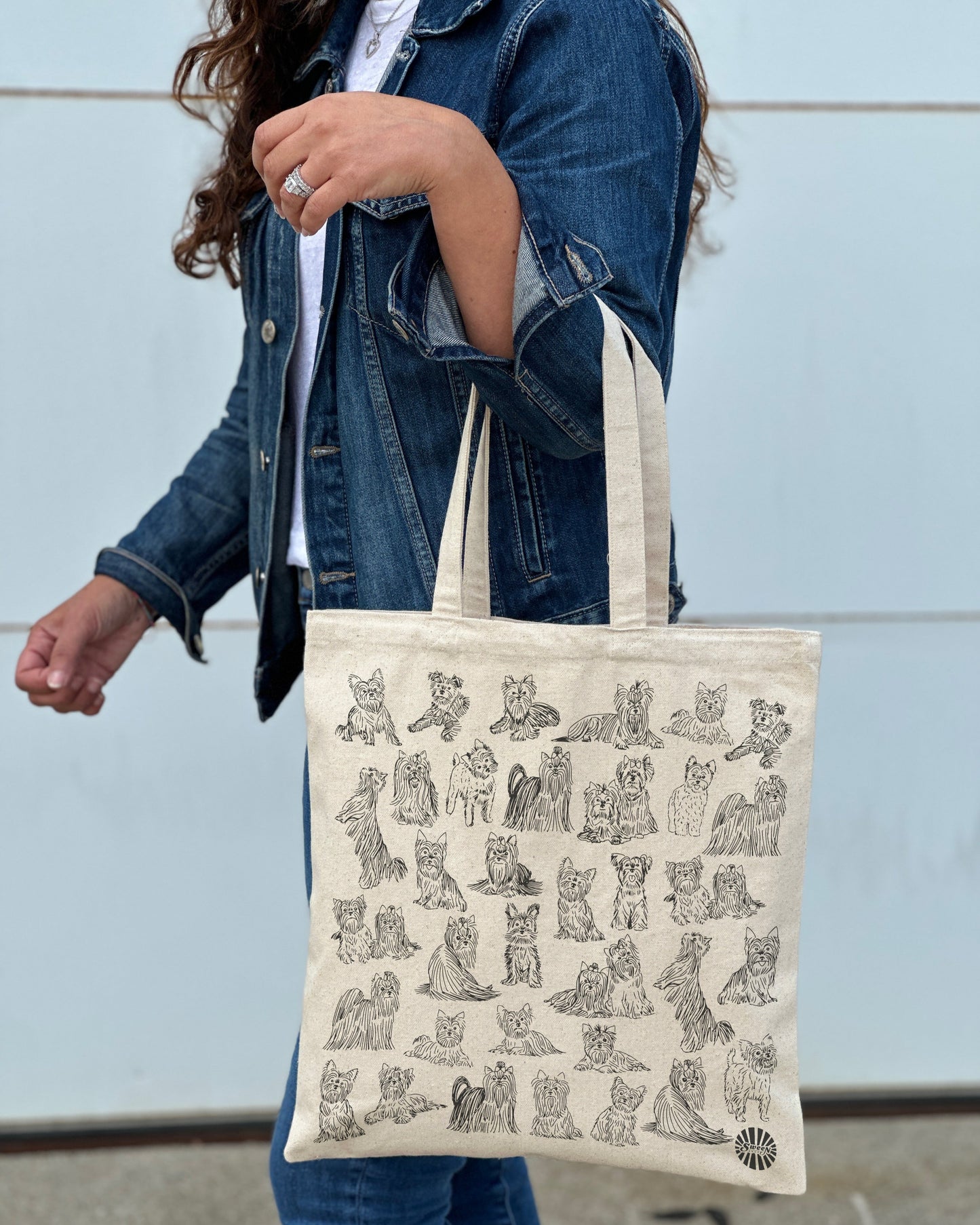 Yorkshire Terrier Cotton Canvas Tote Bag