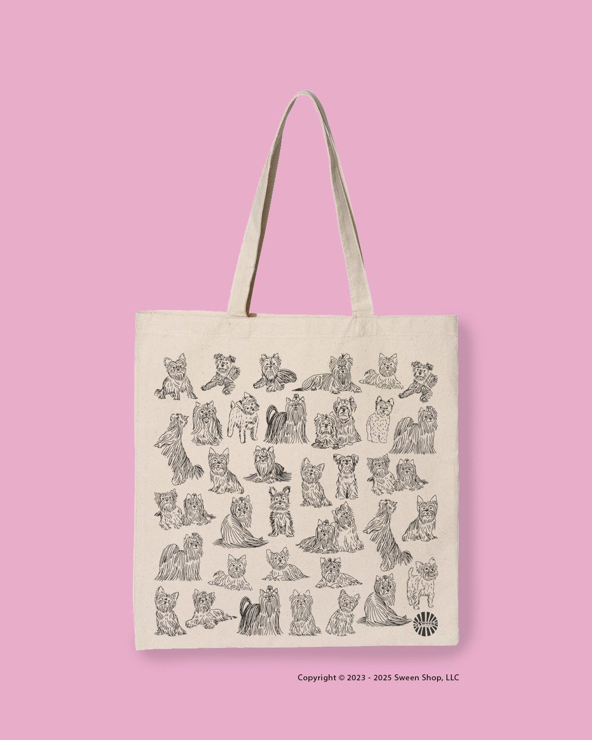 Yorkshire Terrier Cotton Canvas Tote Bag