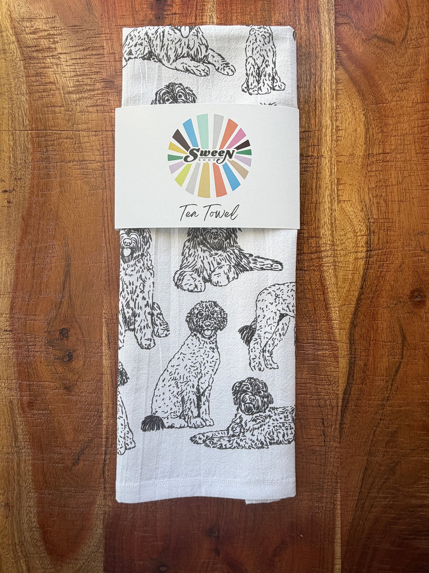Golden Doodle Tea Towel - 100% Premium Cotton Kitchen Dish Cloth
