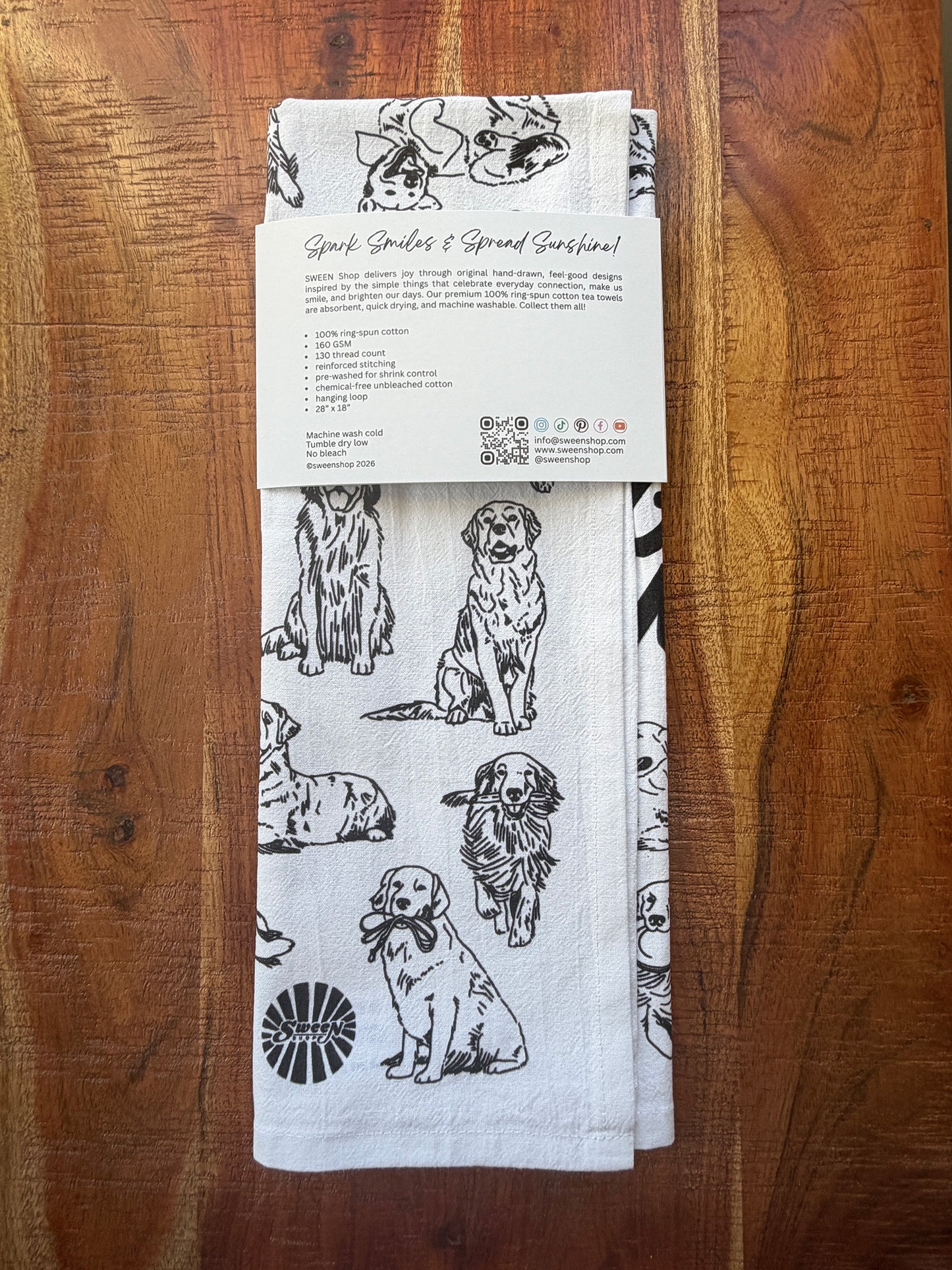 Golden Mama Tea Towel - 100% Premium Cotton Kitchen Dish Cloth