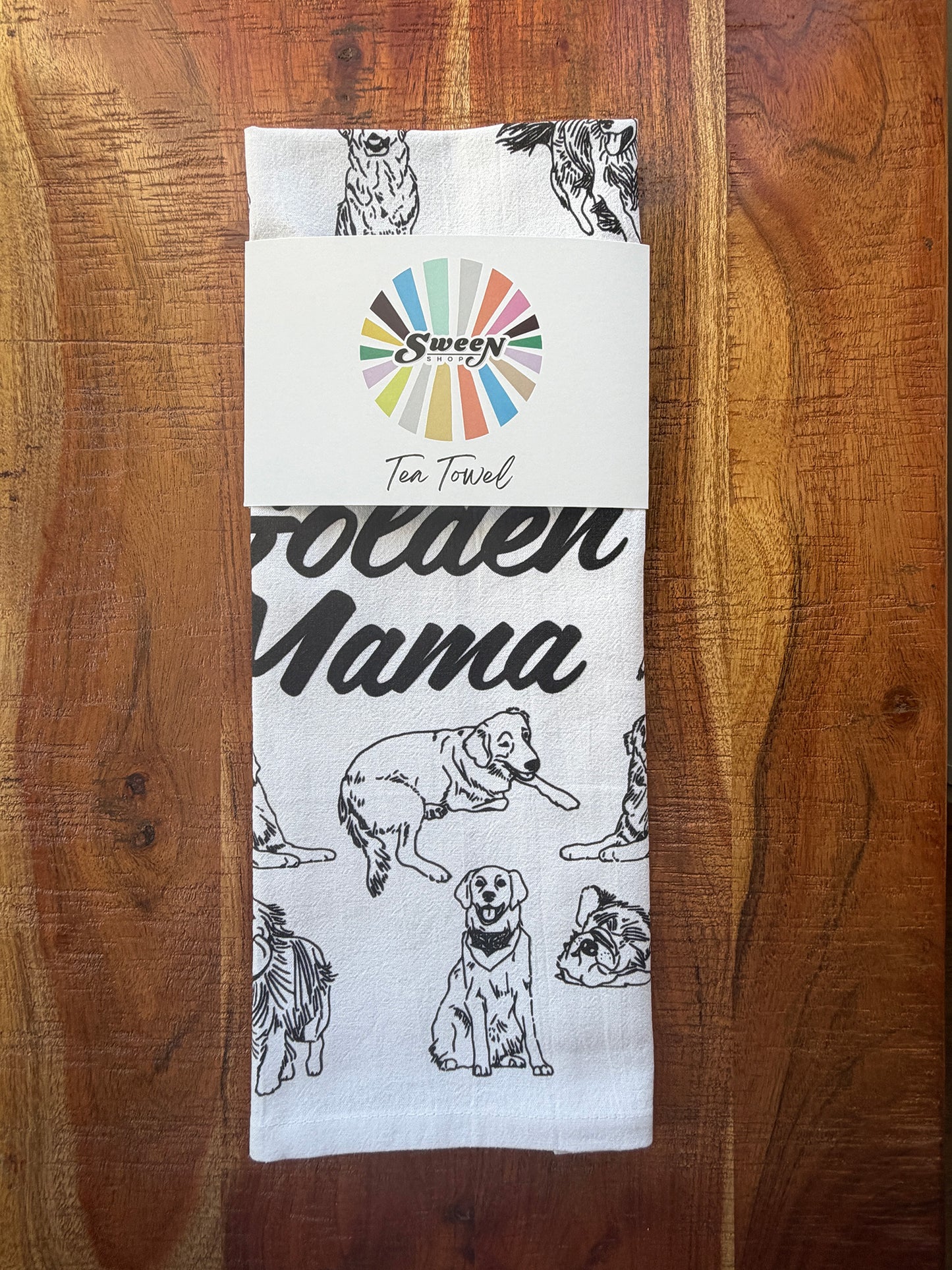 Golden Mama Tea Towel - 100% Premium Cotton Kitchen Dish Cloth