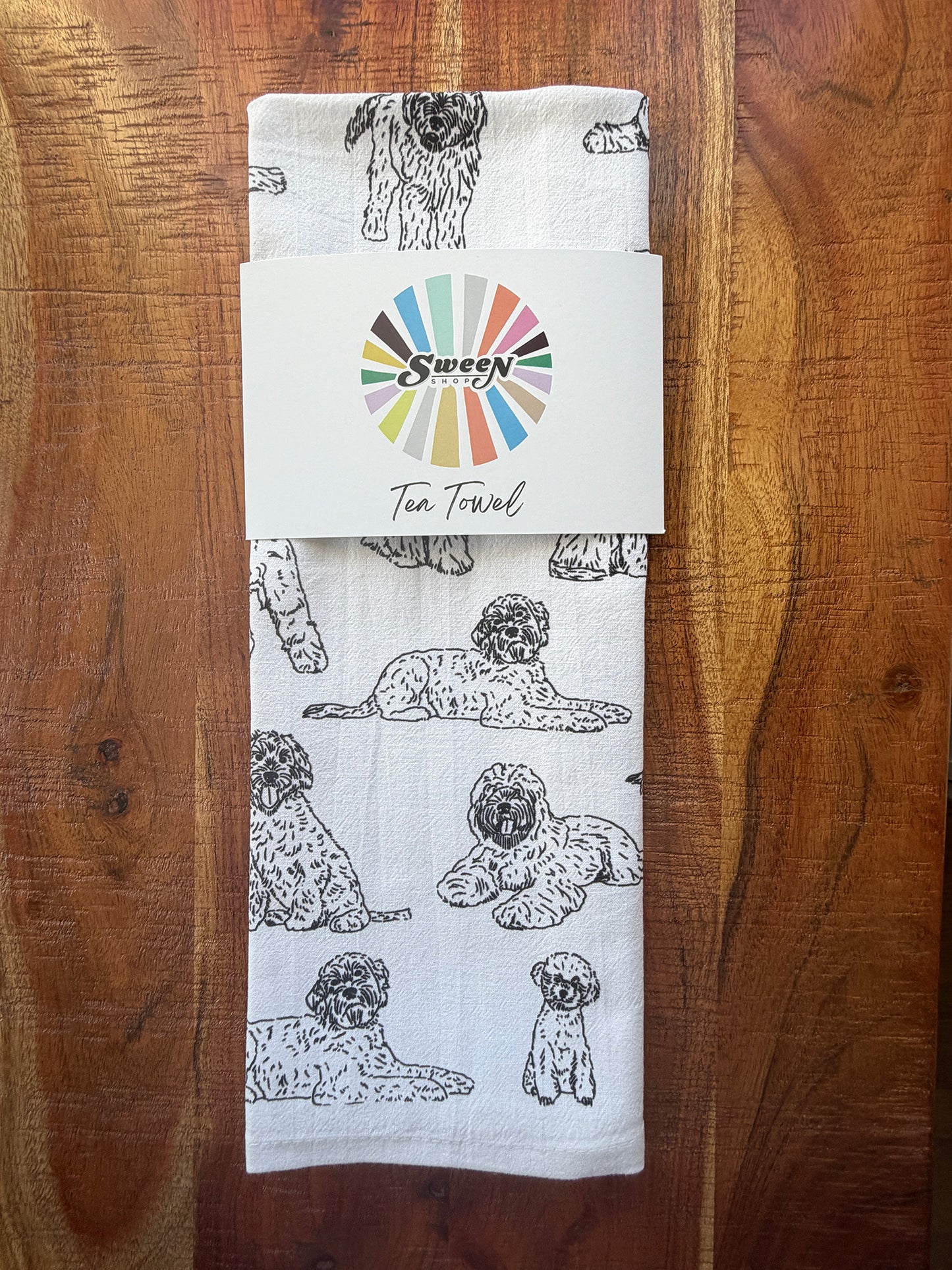 Labradoodle Tea Towel - 100% Premium Cotton Kitchen Dish Cloth