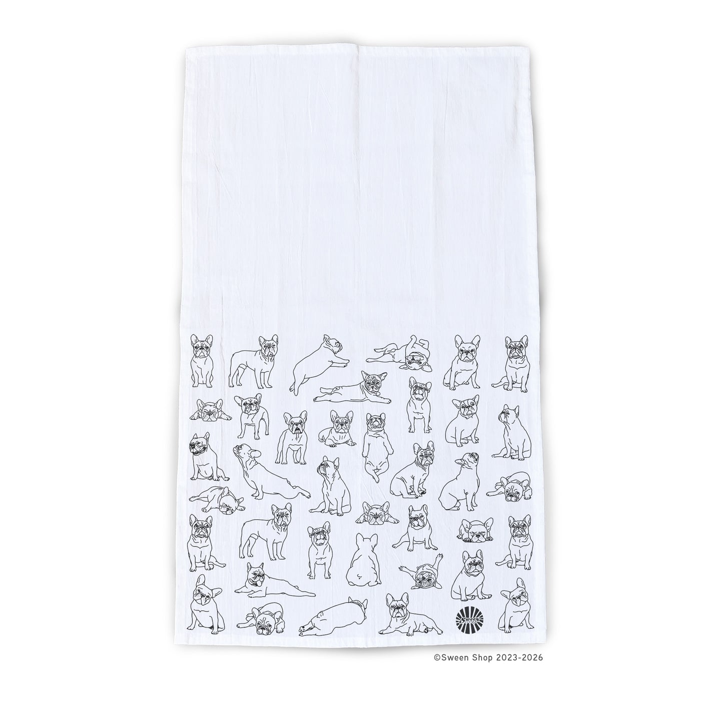 Frenchie Tea Towel - 100% Premium Cotton Kitchen Dish Cloth