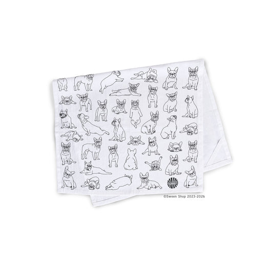 Frenchie Tea Towel - 100% Premium Cotton Kitchen Dish Cloth