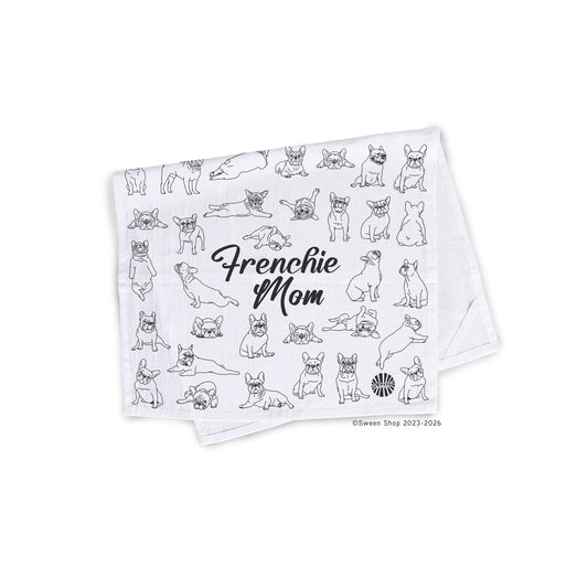 Frenchie Mom Tea Towel - 100% Premium Cotton Kitchen Dish Cloth