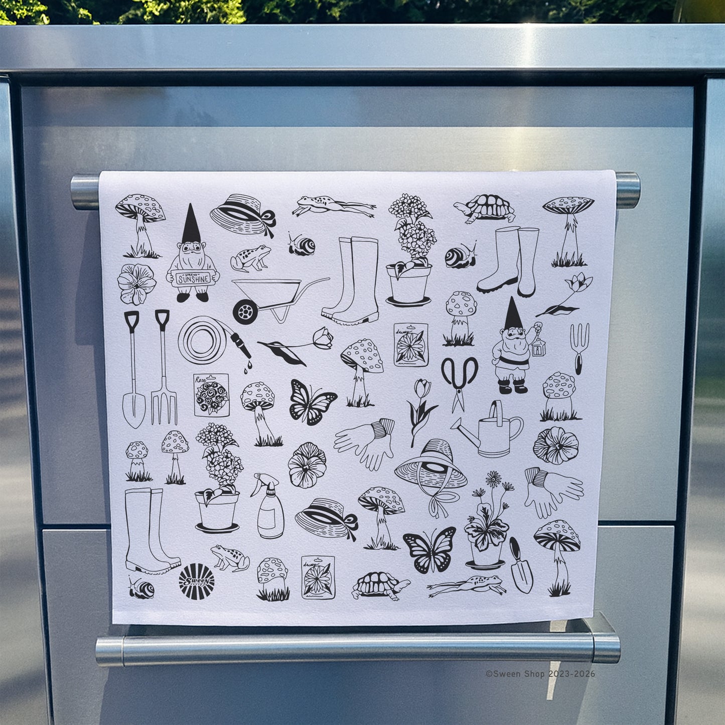 Gardening Tea Towel - 100% Premium Cotton Kitchen Dish Cloth