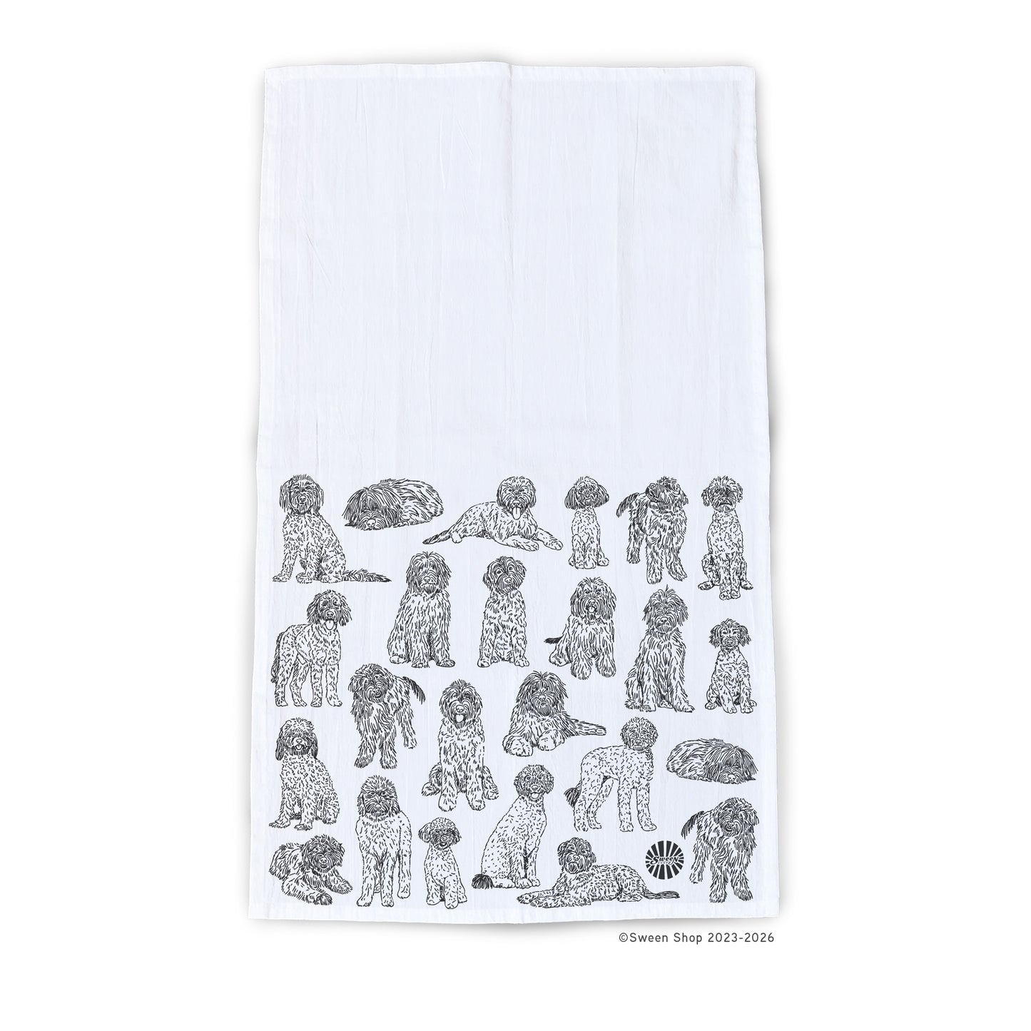Golden Doodle Tea Towel - 100% Premium Cotton Kitchen Dish Cloth