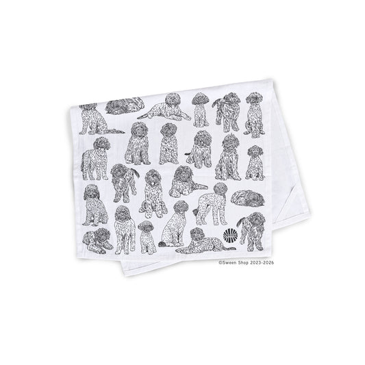 Golden Doodle Tea Towel - 100% Premium Cotton Kitchen Dish Cloth