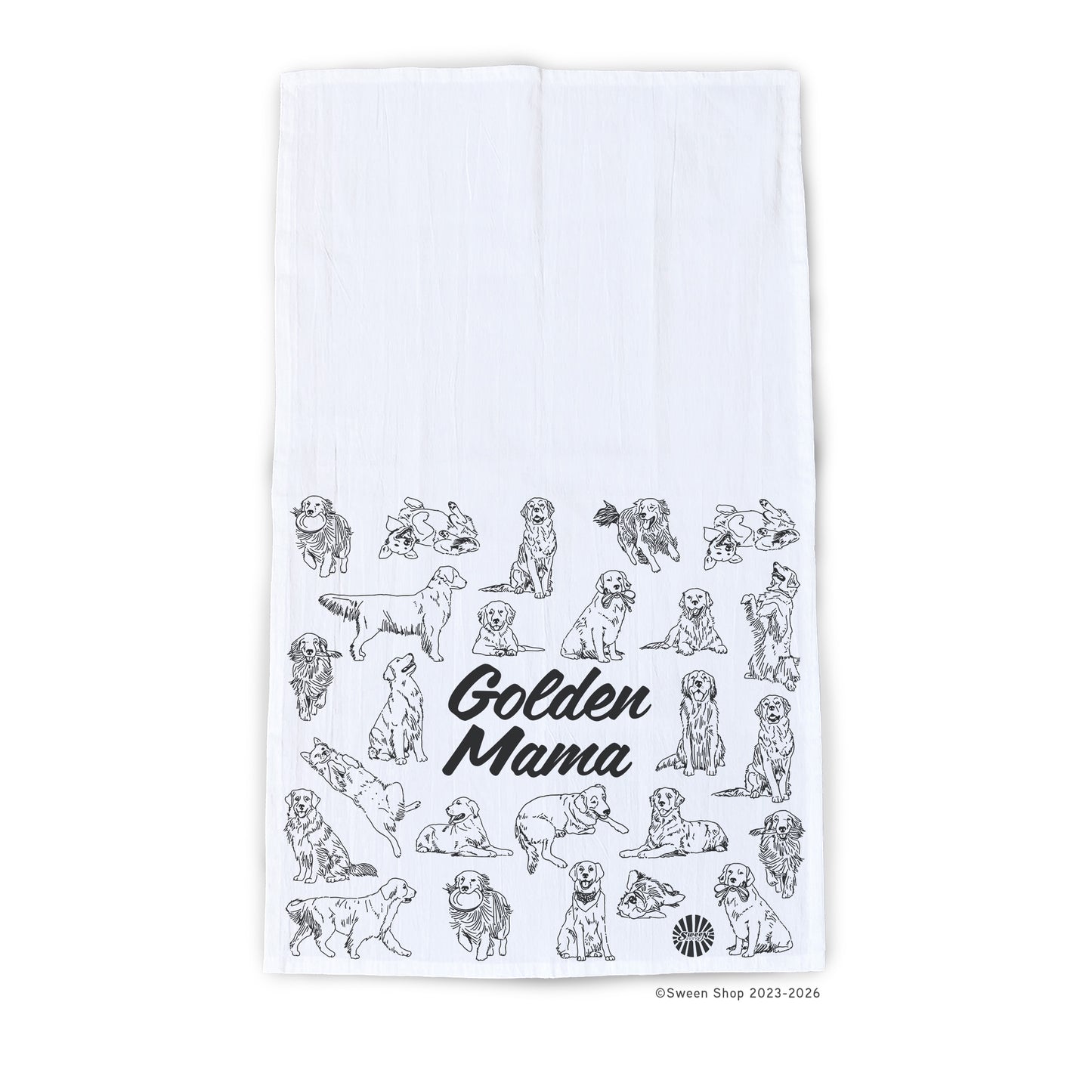 Golden Mama Tea Towel - 100% Premium Cotton Kitchen Dish Cloth