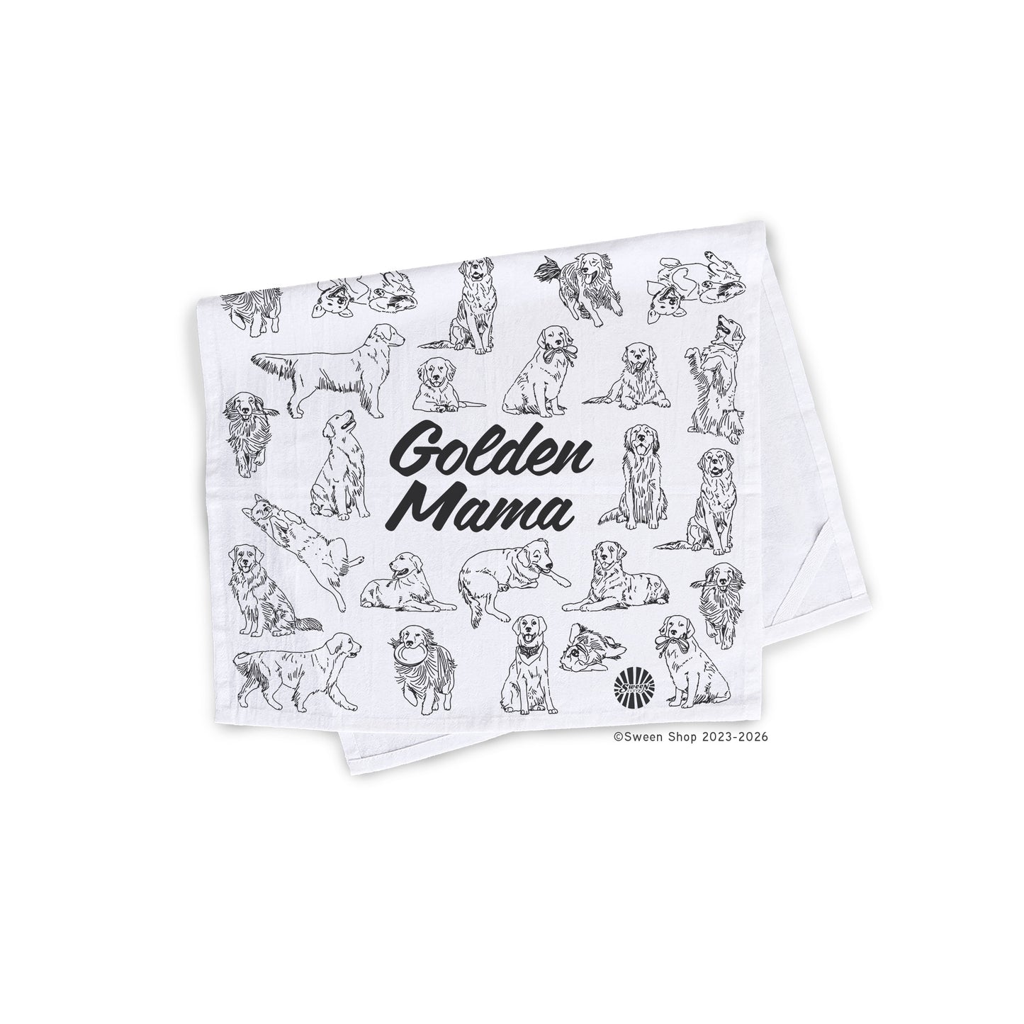 Golden Mama Tea Towel - 100% Premium Cotton Kitchen Dish Cloth