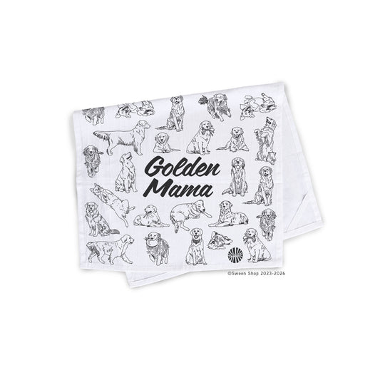Golden Mama Tea Towel - 100% Premium Cotton Kitchen Dish Cloth