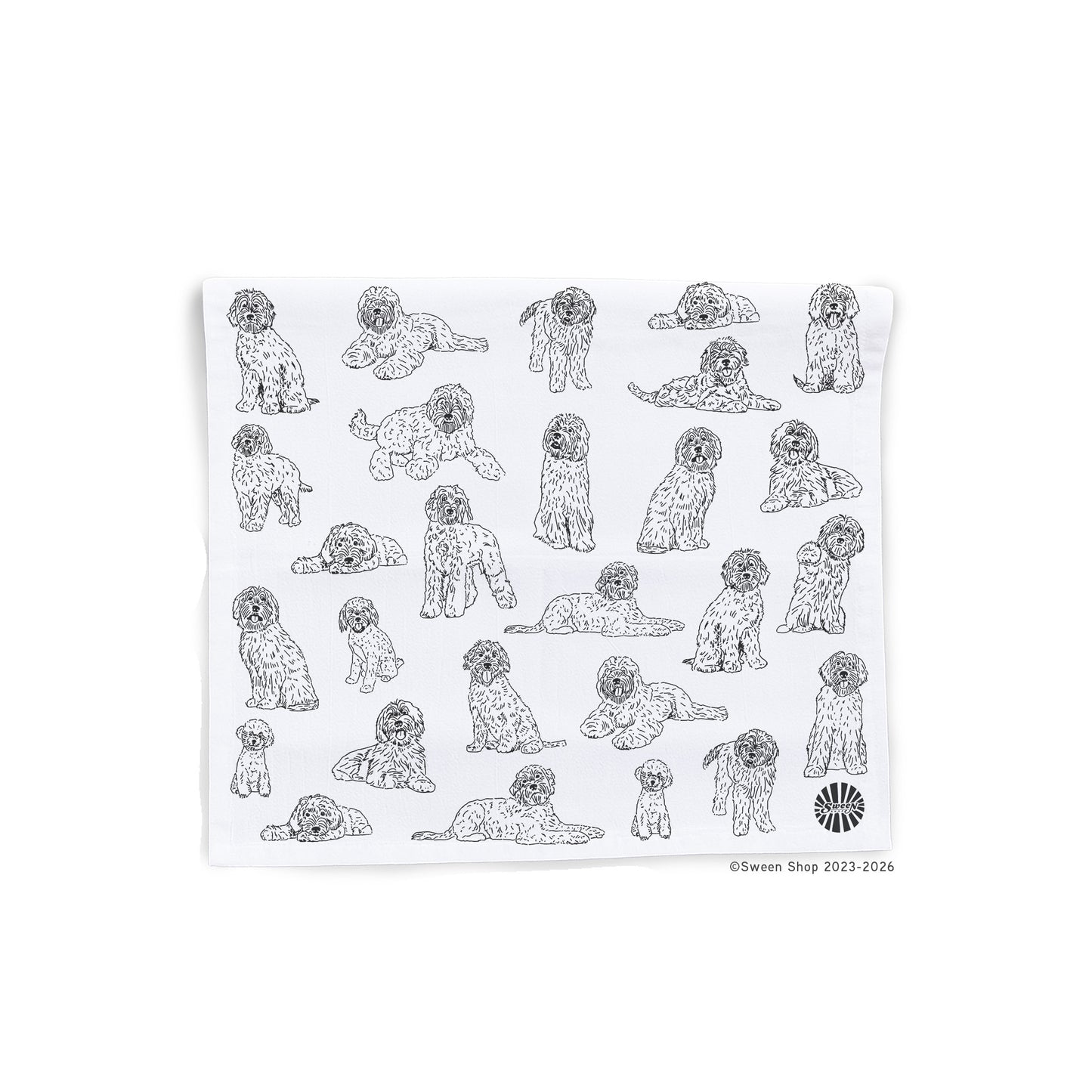 Labradoodle Tea Towel - 100% Premium Cotton Kitchen Dish Cloth