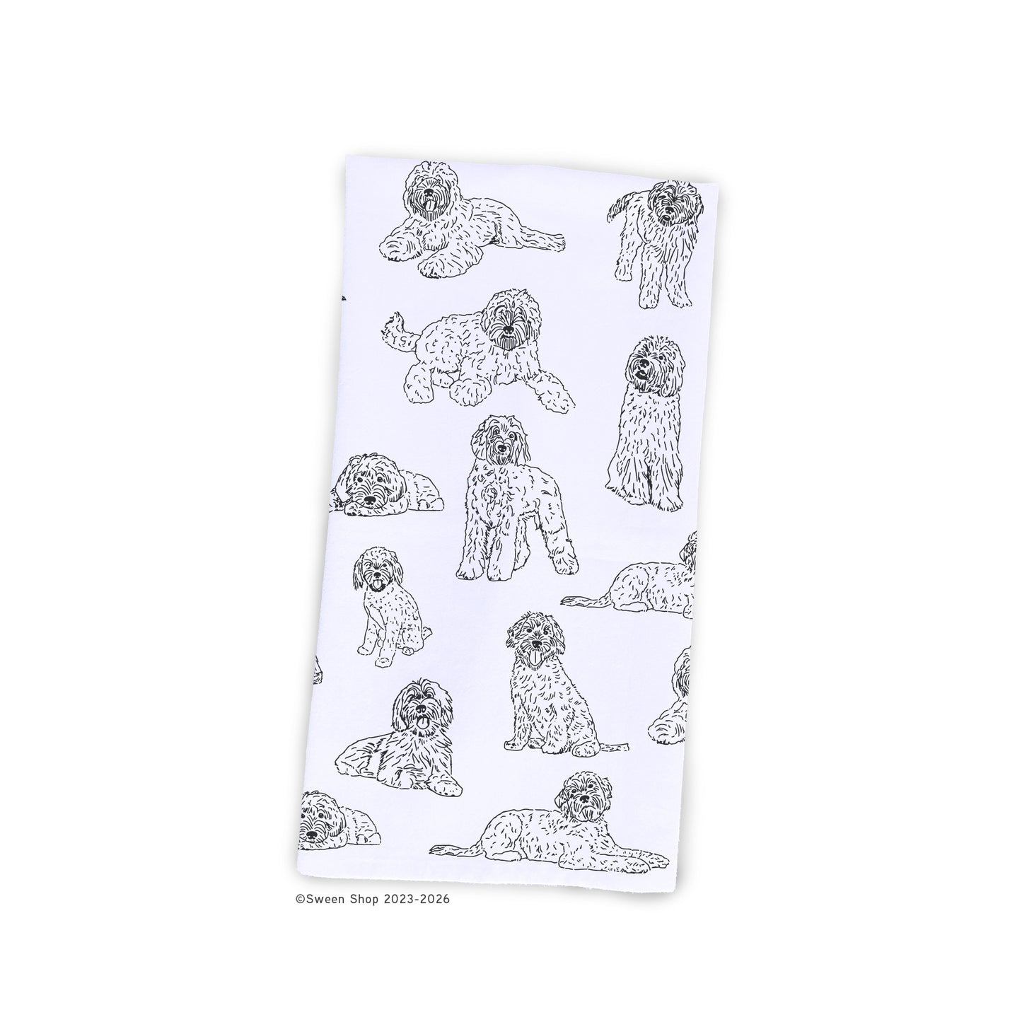 Labradoodle Tea Towel - 100% Premium Cotton Kitchen Dish Cloth