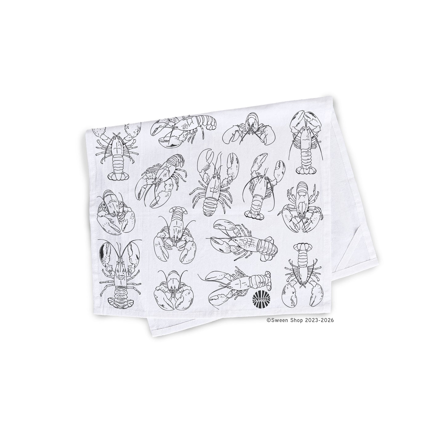 Lobsters Tea Towel- 100% Premium Cotton Kitchen Dish Cloth