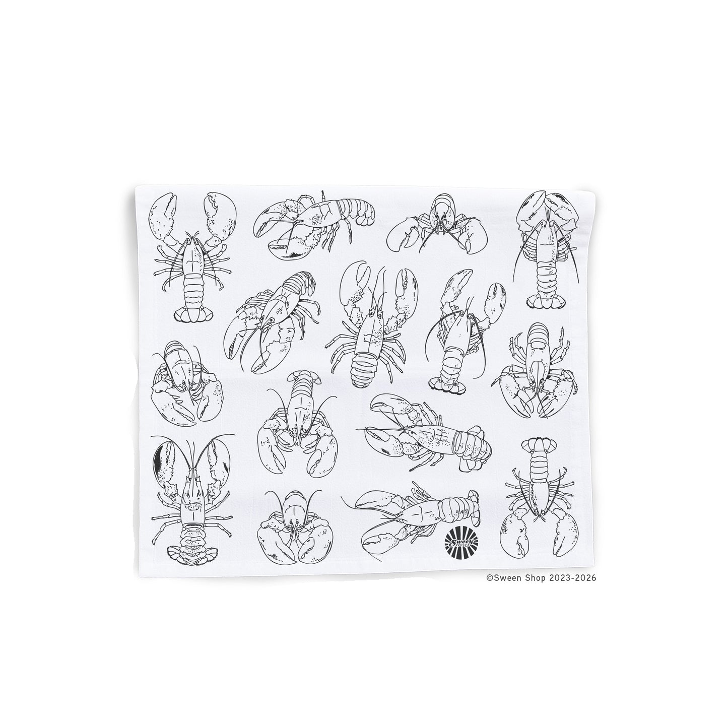Lobsters Tea Towel- 100% Premium Cotton Kitchen Dish Cloth