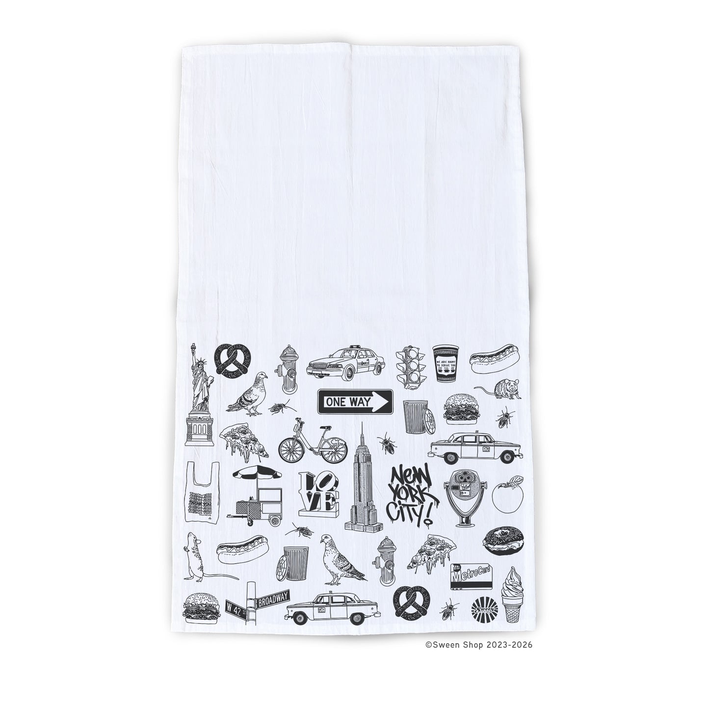 NYC Tea Towel - 100% Premium Cotton Kitchen Dish Cloth