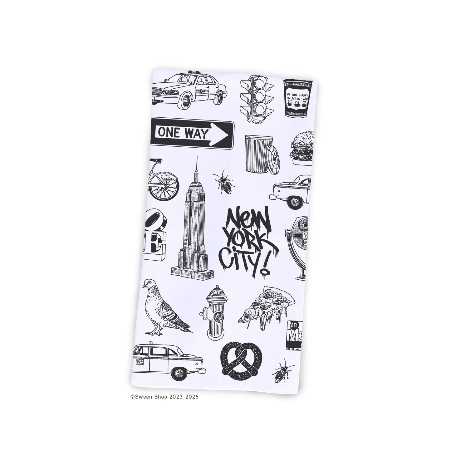 NYC Tea Towel - 100% Premium Cotton Kitchen Dish Cloth