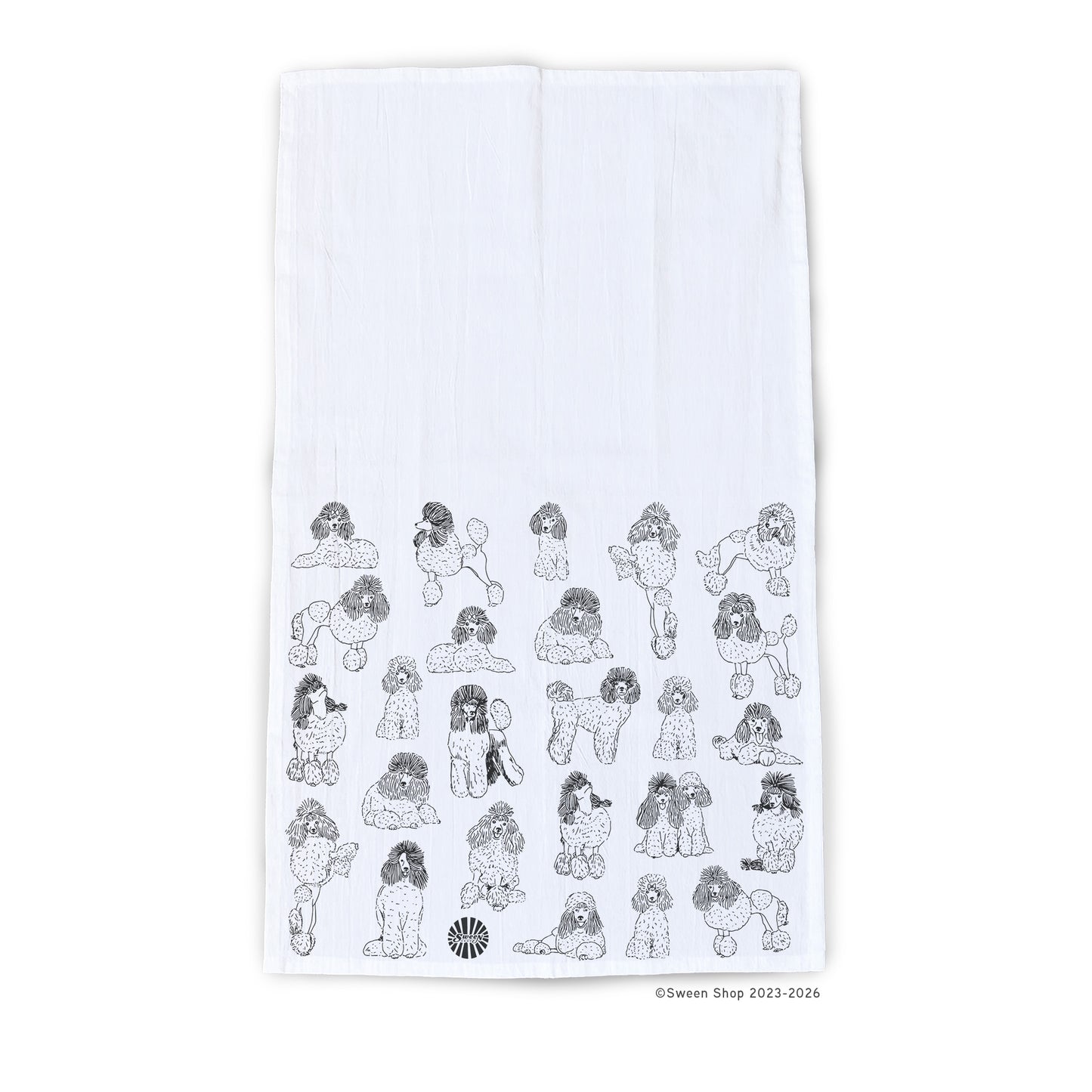 Poodle Tea Towel - 100% Premium Cotton Kitchen Dish Cloth