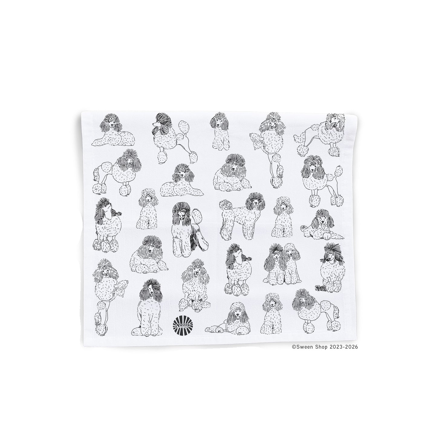 Poodle Tea Towel - 100% Premium Cotton Kitchen Dish Cloth