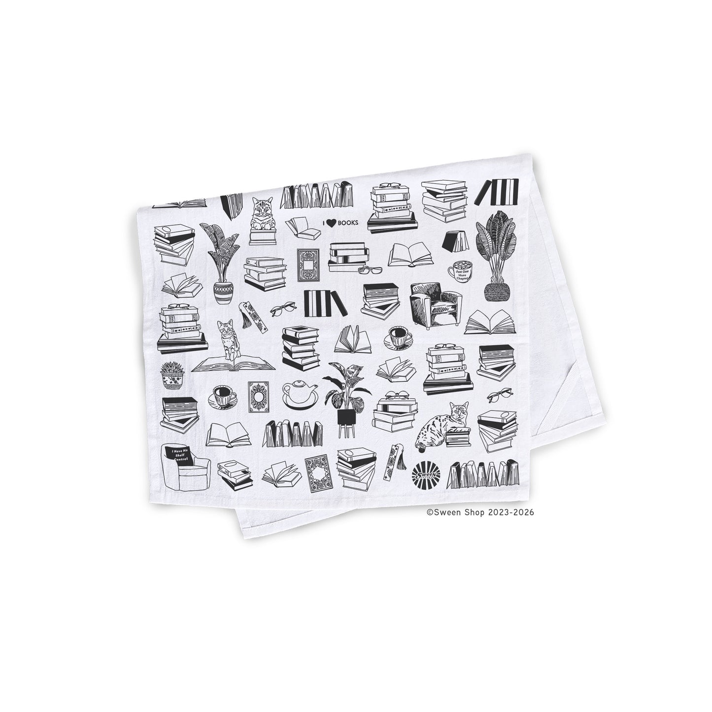 Reading Tea Towel - 100% Premium Cotton Kitchen Dish Cloth
