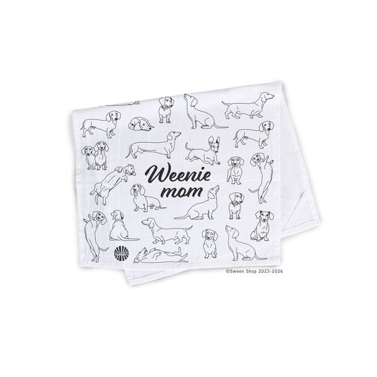 Weenie Mom Tea Towel - 100% Premium Cotton Kitchen Dish Cloth