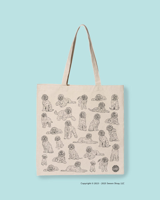 Labradoodle Cotton Canvas Tote Bag