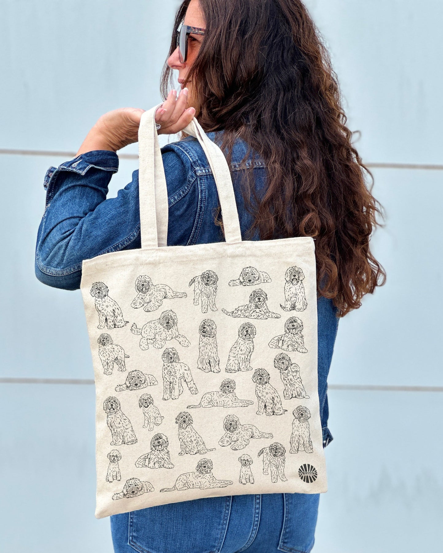 Labradoodle Cotton Canvas Tote Bag