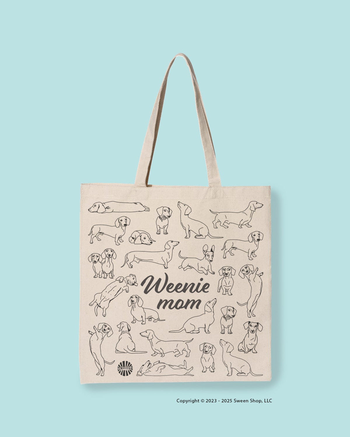 Weenie Mom Cotton Canvas Tote Bag