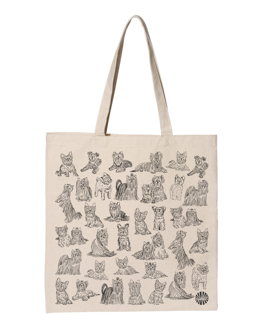 Yorkshire Terrier Cotton Canvas Tote Bag