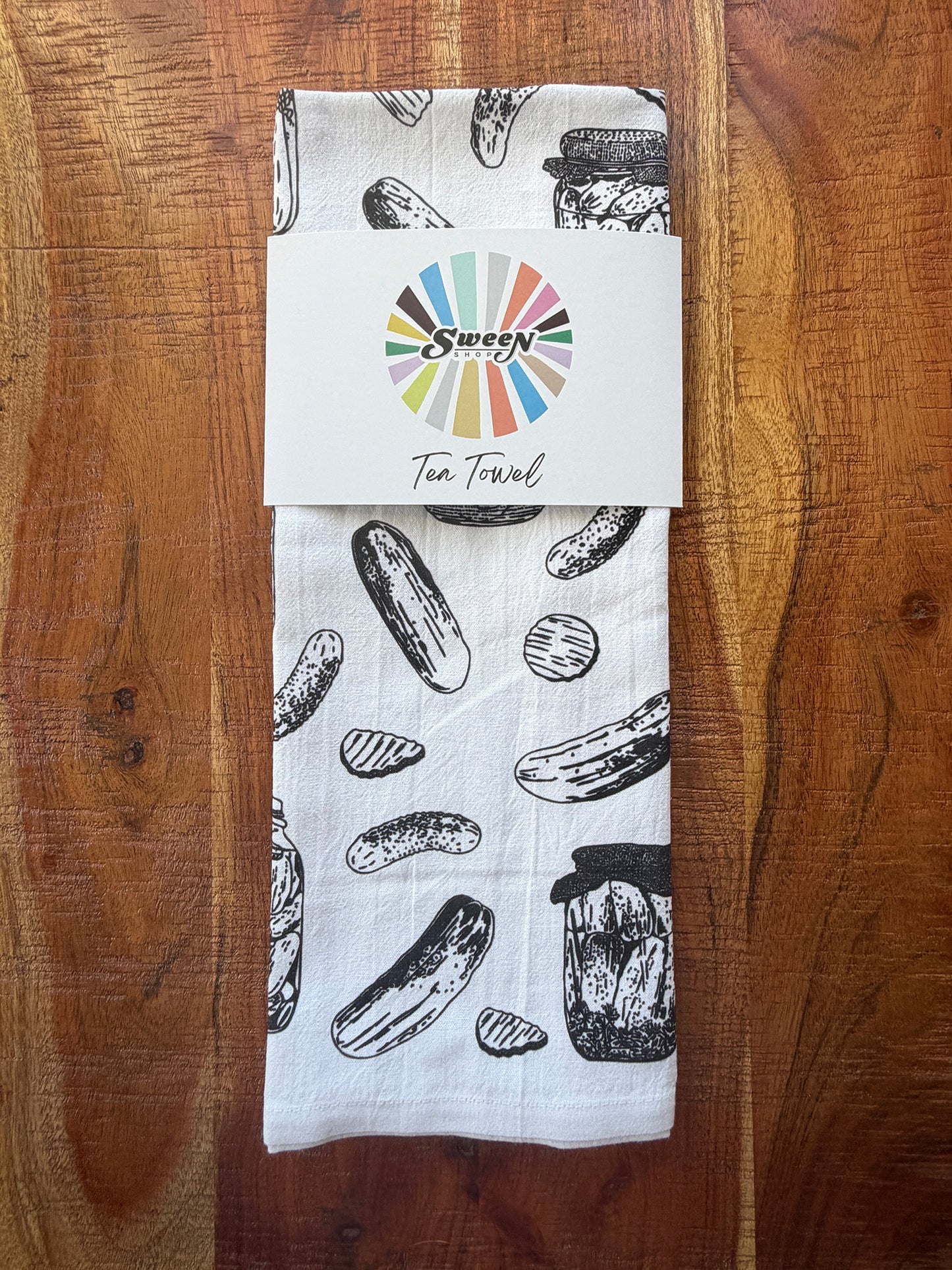 Pickles Tea Towel - 100% Premium Cotton Kitchen Dish Cloth